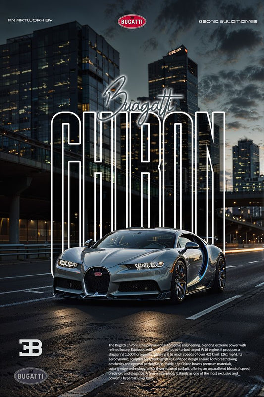 BUGATTI CHIRON GREY WHITE