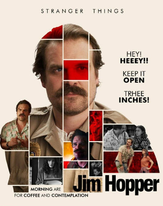 Chief Hopper edited portrait- Stranger Things