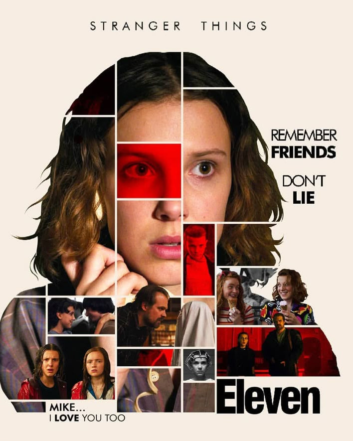 Eleven Edited Portrait- Stranger Things