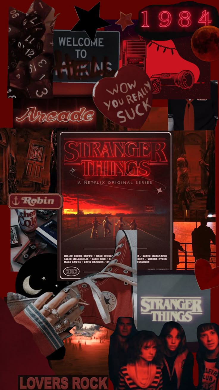 STRANGER THINGS: Red 1984 fan wall art Poster