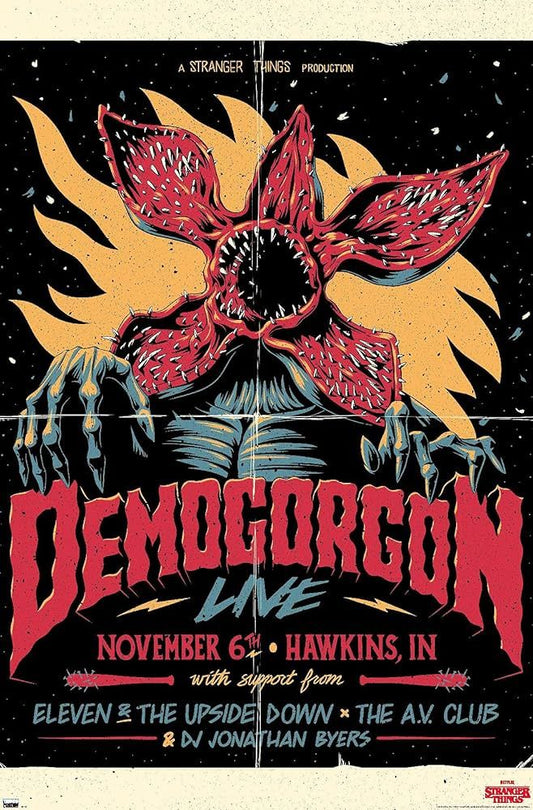 STRANGER THINGS: Demogorgon HAWKINS NOV 6 Wall Art Poster