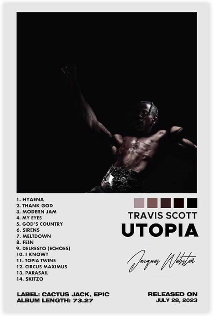 TRAVIS SCOTT: Utopia HD wall poster