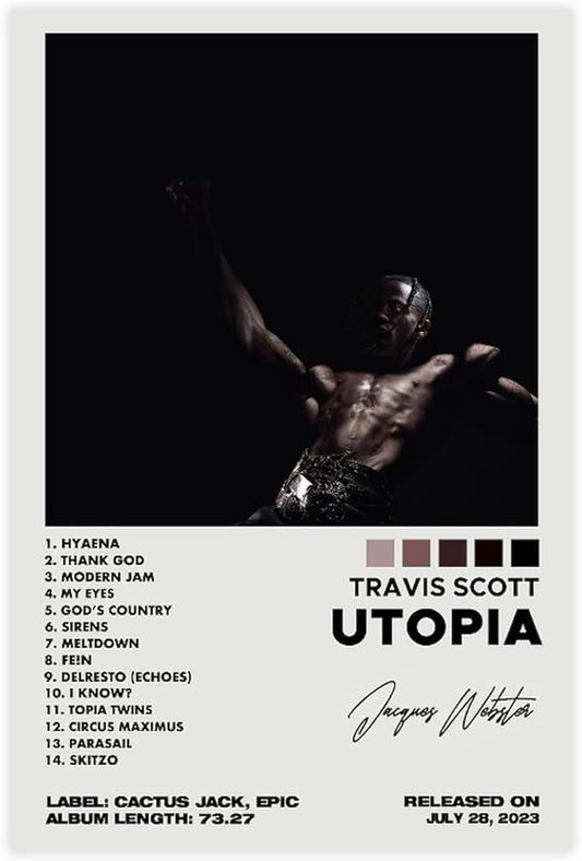 TRAVIS SCOTT: Utopia HD wall poster
