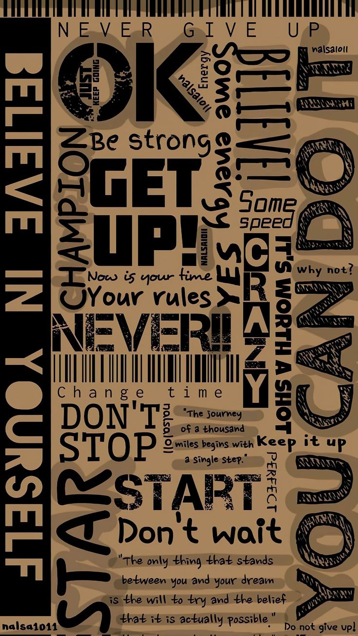 Don?t stop! Start now!