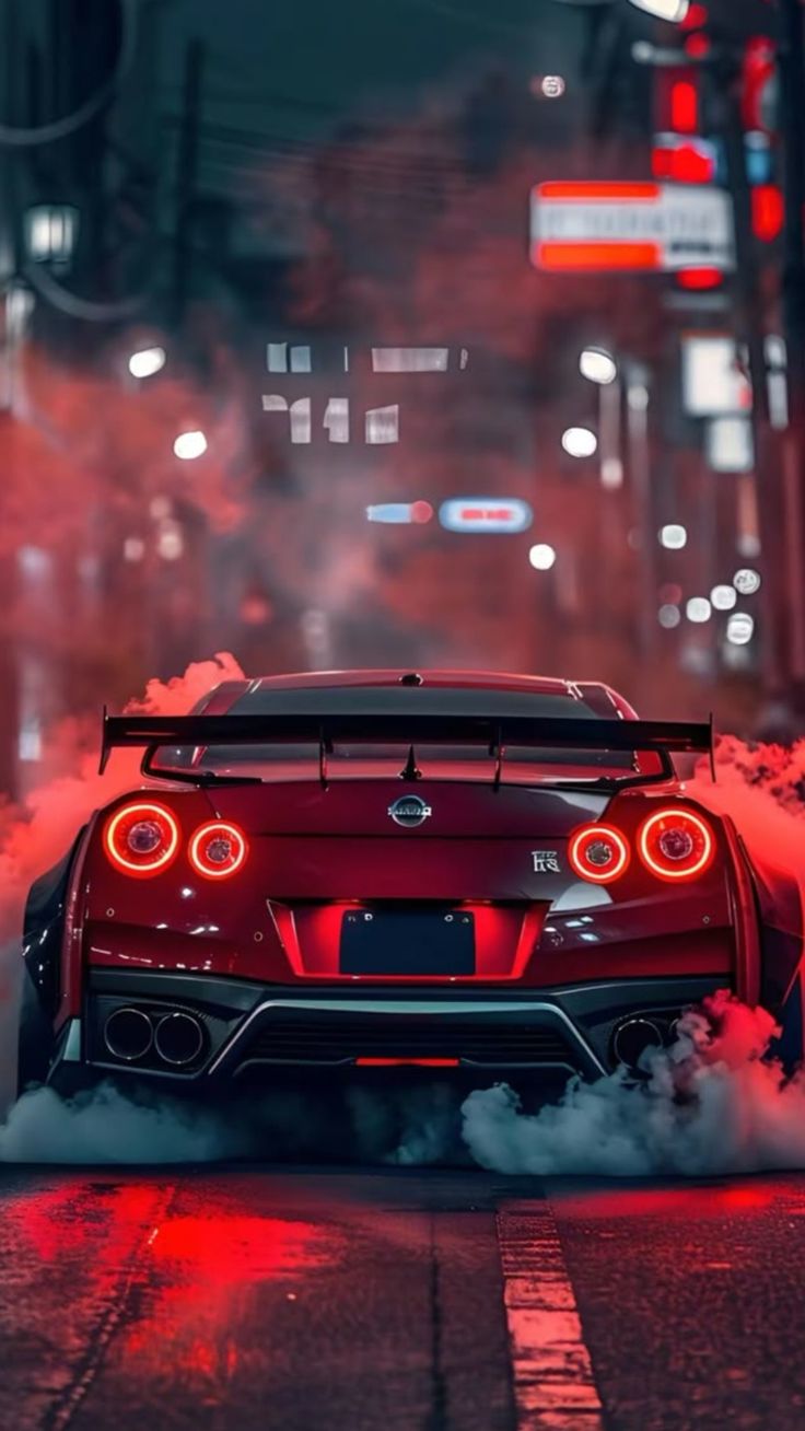 NISSAN GTR RED