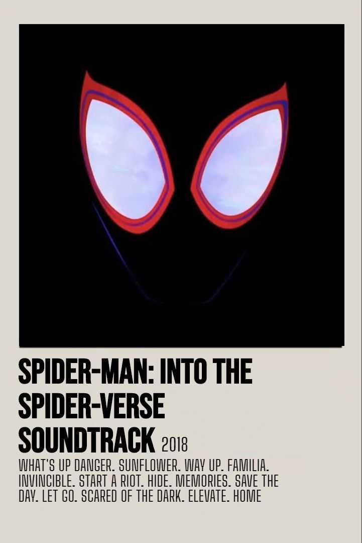SPIDER MAN: Into The Spider-Verse Soundtrack